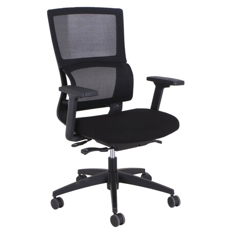 Officesource Curve Collection High Back, Mesh Task Chair with Black Frame 12199FBK